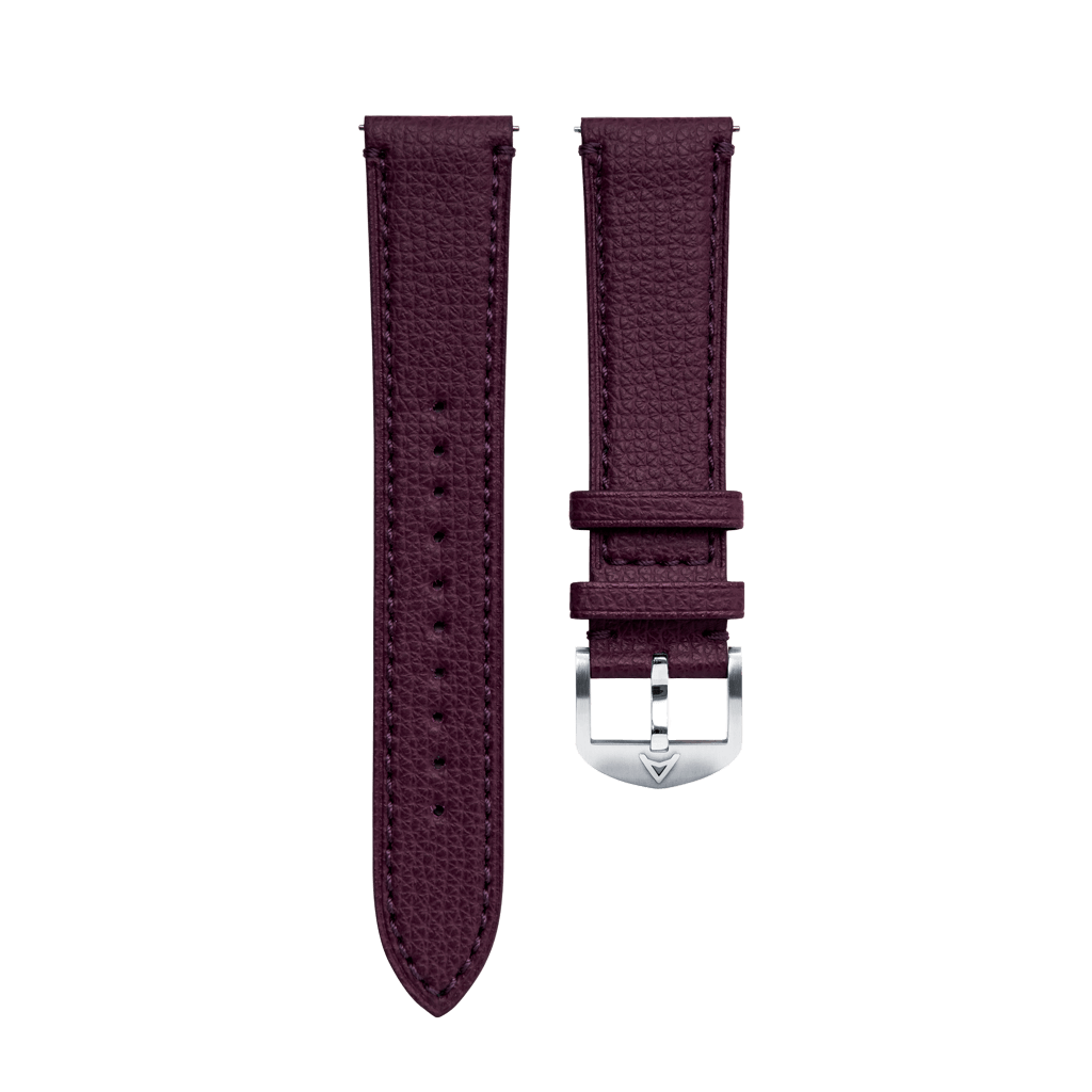 Cardinal Burgundy Granolo Leather Strap