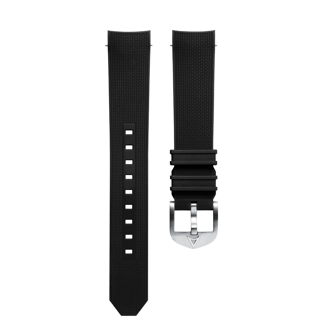 Aqua Compressor Black Rubber Strap