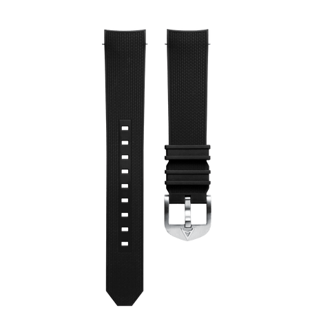 Aqua Compressor Black Rubber Strap