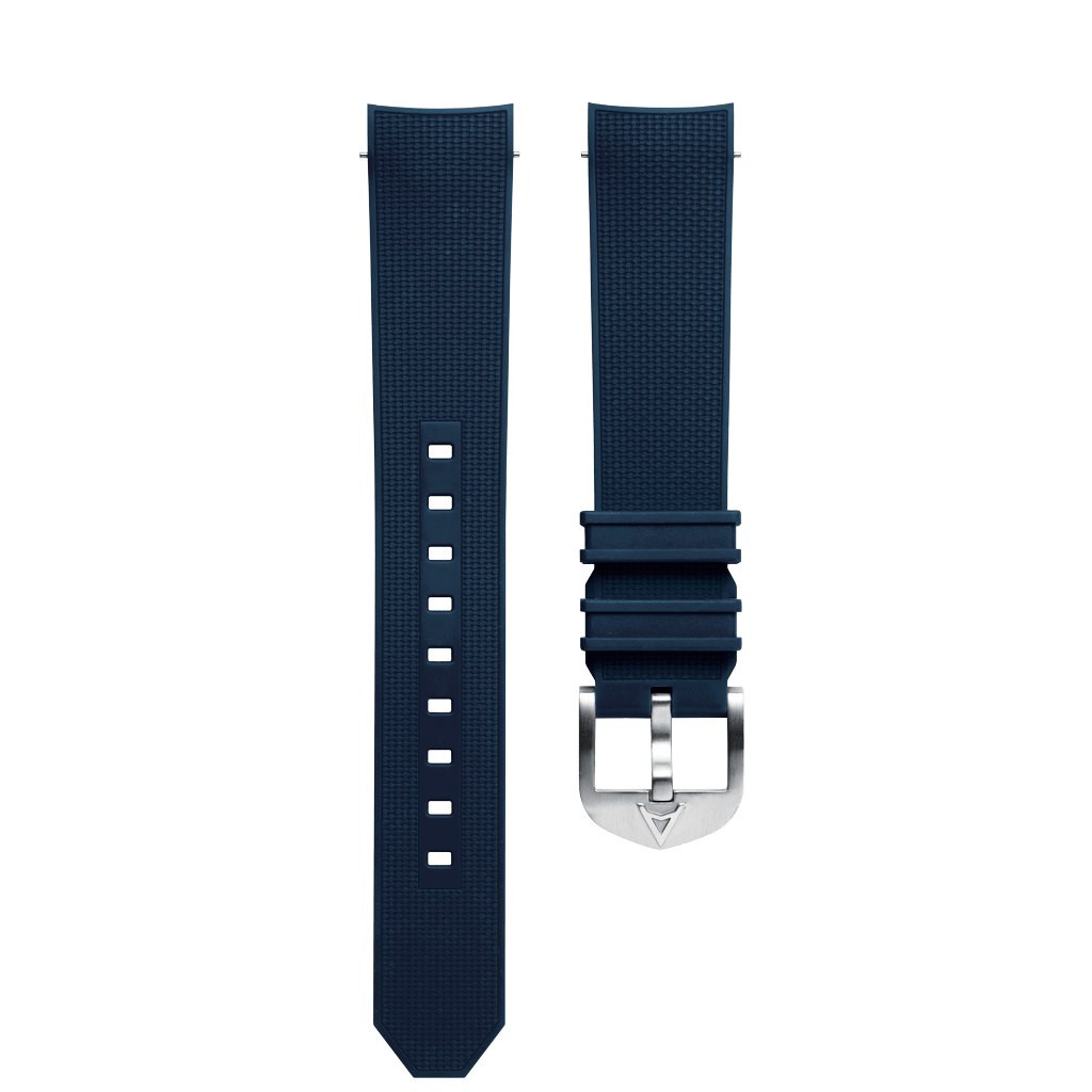 Aqua Compressor Navy Rubber Strap